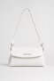 Women's Valeria Multi-Compartment Soft Leather Look Adjustable Strap White Shoulder and Crossbody Bag - 3