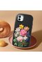 Samsung Galaxy A04 Compatible Case Camera Protector Black Silicone Couple Phone Case with Floral Pattern - 2