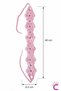 Pink Floral Motif Half-Style Bohemian Women's Hand-Knitted Hair Bandana - Summer Hollow Knitted Hair Band - 4