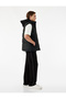 Slim Fit Stand Collar Puffer Vest with Zipper Pocket Detail - 2