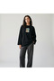 Nubarco Amalfi Italy City Printed Long Sleeve Wide Cut Oversize T-Shirt with Hijab