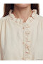Original Ruffled High Neck Modal Blend Dress - 3