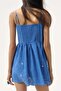 Embroidered flared-skirt dress - 3