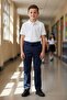 Boys' School Trousers, Lycra Polyviscon Fabric, Classic Cut, Flexible and Comfortable School Uniform - 2