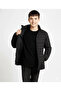 Boys' Inflatable Fiber-Filled Water-Repellent Jacket with Zipper Pockets - Black - 6
