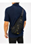 Seventeen Unisex Medium Size Multi-Compartment Crossbody Body Bag Black-Yellow - 3