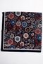 Women's Navy Blue Vintage Floral Patterned Stitched Writing Pad - 2