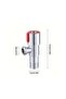 2pcs 304 Stainless Steel Triangle Valve Hot And Cold Water Flow Control Threaded - 2