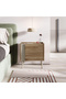 Norm Modern Nightstand - 35 x 47.8 x 45.5 CM - Travertine/ Brown Oud - M.KO.25072.3 - 2