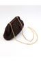 Women's Straw Chain Strap Clutch Bag - 3