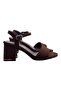 Tarhan Thick Heeled Stylish Shoes Brown - 3