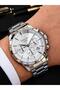 Men's Wristwatch with Steel Strap with 2 Years Warranty for Groom and Suit Vs.Blkt.1143 - 3
