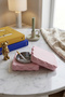 Steel Square Ashtray with Quilted Lid, Pink - 2