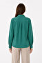 Long Sleeve Shirt with Buttons, Classic Collar, Suitable for Casual and Office Wear - Grass Green - 3