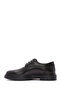 Fly Men's Black Lace-Up Thick Sole Leather Casual Shoes Wm720009Dv - 3