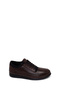 Men's Brown Lace-Up Leather Casual Shoes Wm700002Dv - 7
