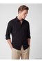 Vizyon New Season Black Regular Fit Men's Shirt