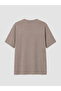 Vizyon New Season Beige Crew Neck Printed Men's T-Shirt - 3