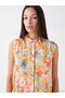 Mixed Floral Gathered Women's Shirt - 3
