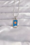 316L Steel Silver Color Blue Enamel Sun Model Tarot Necklace