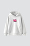 Fight Club Printed Oversize Unisex White Hoodie - 2