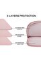Laptop case 15.6 inch, Durable Briefcase Shockproof Protective Cover, Handbags Portable Laptop Bag for 15.6 inch HP Dell Asus Lenovo Notebook Computer Sleeve with Front Pocket, Pink - 2