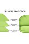 Askuko Laptop Sleeve 14 inch, Shockproof Protective Computer Cover, Durable Carrying Bag Laptop Case Compatible with 14" MacBook Air/Pro HP Asus Lenovo Notebook, Light Green - 2