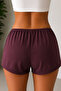 Women's Elastic Waist Basic Comfortable Cut Mini Home Shorts Daily Use Summer Flexible Waist Casual Shorts - 2
