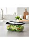 Mi̇en 2620 ml Glass Storage Container 23X17X11 cm