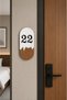 Customizable Plexiglass, Wood, Apartment - Apartment Hotel Office Door Number Size 18X9Cm, 1mm Plexiglass - 4