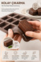 Set of 2 12-Piece Silicone Baton Cake Mold 25X25X3 cm |   Platinum Silicone Mini Baton Cake, Brownie, Chocolate, Cheesecake, Granola Bar, Ice and Dessert Mold |   Bpa Free - 5
