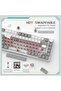 لوحة مفاتيح ميكانيكية لاسلكية ATTACK SHARK ajazz AK820 Pro قابلة للتبديل السريع مع شاشة TFT وأزرار بإضاءة RGB خلفية - 6