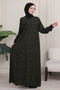 Hijab Clothing Mother's Dress Prayer Dress Viscose Shawl Pattern Floor-Length Dress V Roba Fish Dress Plus Size - 3