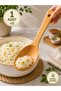 Natural Bamboo Serving Spoon 26 cm Wooden Rice Spoon Non-Scratch Food Serving Spoon 1 Piece - 5