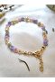 Pearl Detailed Sand Bead Floral Bracelet