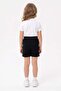 Basic Girl's Shorts Skirt with Elastic Waist - 3