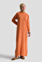 Basic Knitwear Dress Orange - 2