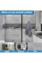 Suction cup hooks for glass windows, mirrors, and garlands - no-drill towel hooks and bathrobe hooks for shower rooms - silver (pack of 4) - 2
