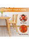 16-Piece Chair Leg Covers - Silicone Non-Slip Floor Protectors - For 3.4-5.0 cm Diameter Legs - 3