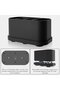 Suitable for Drawer Organizer Bathroom 5 Compartments Silicone Suction Cup Kitchen Desk Black