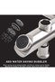 Bathtub mixer tap, bathtub faucet, wall-mounted bathroom faucet with two exposed spouts. - 4