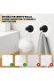 2-Pack Black Stainless Steel Suction Cup Shower Hooks, No-Drill Wall Hangers for Towels & Glass Doors - 2