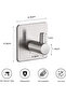 No-drill towel rack set, 10 pieces - Stainless steel bathroom towel hooks with adhesive pads, self-adhesive hooks. - 5