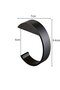 2-Pack Black Metal Desktop Portable Bag Headphone Stand Hanging Hooks - 2