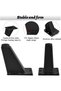 Four-piece heavy-duty furniture legs set, metal table legs, adjustable furniture feet, sofa legs, angled table legs with mounting plate and screws... - 3
