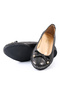 Genuine Leather Black Ballerina Women's Shoes - Z2197 - 5