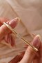 Gold Color Jeweler's Model Stone-Embellished Tag - 3