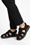 Men's Outdoor Closed Toe Sandals Rubber Laced Sole Black Shoes 4870 m - 3