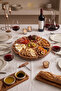 7 Sections 360 °   Acacia Serving Plate with Rotating Stand 30 cm Breakfast Deli Serving Plate, Board - 6