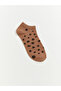 Alita City Lcw Dream Beige Patterned 5-Piece Pack Women's Booties Socks with a Difference - 4